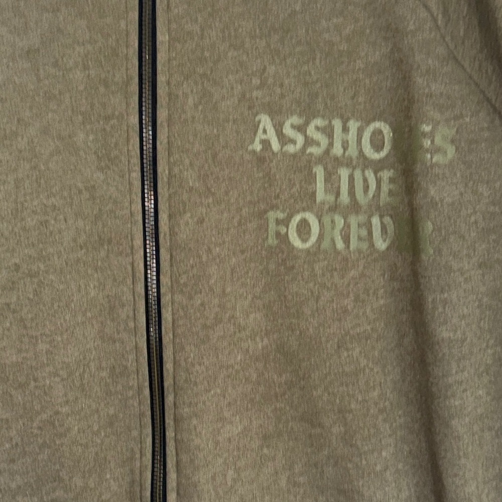 ALF Olive Green  BOMBER FULL ZIP Graphic Sweatshirt - Picture 8 of 9